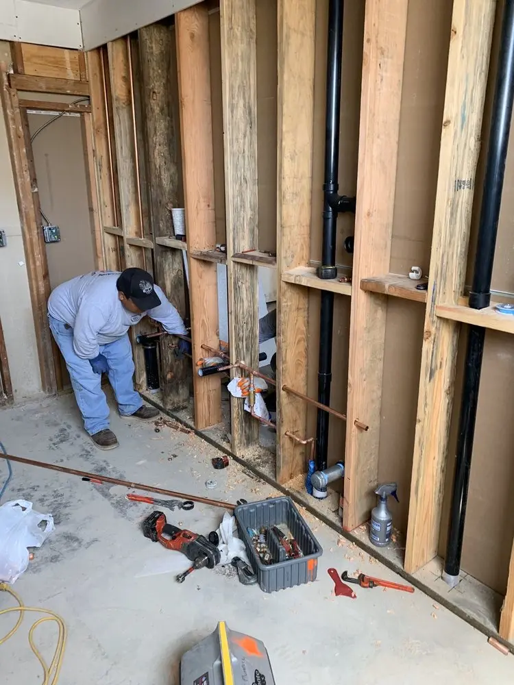 Commercial rough-in plumbing for Trenchless Sewer Repair in Leonardtown